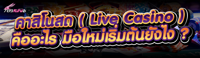 คาสิโนสด ( Live Casino ) คืออะไร มือใหม่เริ่มต้นยังไง ?